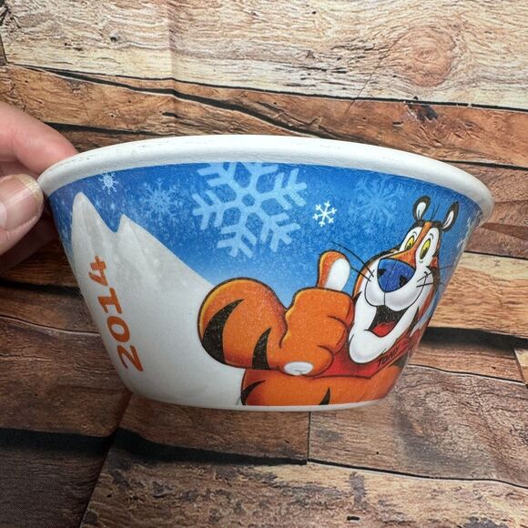 Kellogg's Frosted Flakes 2014 Olympics Tony Tiger Snowboard Cereal Bowl - Picture 3 of 6